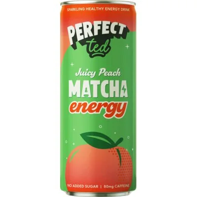 Perfect Ted Matcha energy juicy peach