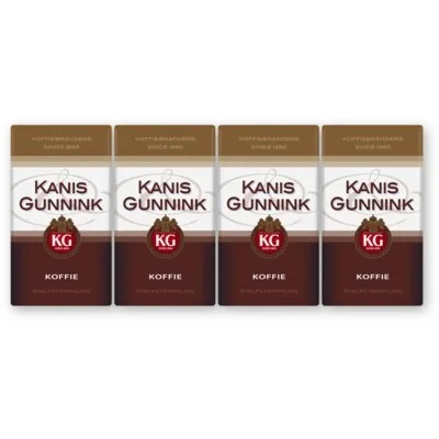Kanis & Gunnink Regular filterkoffie 4-pack