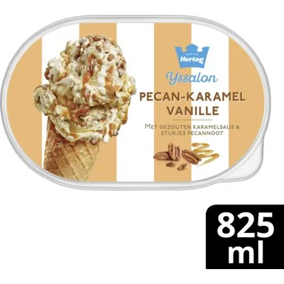 Hertog IJssalon Ijs Pecan-Karamel Vanille 825 ml