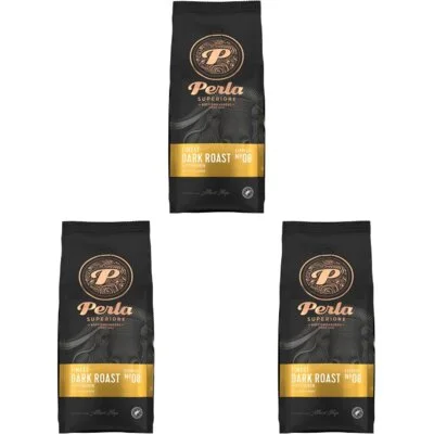 Perla Superiore Finest dark roast koffiebonen 3-pack