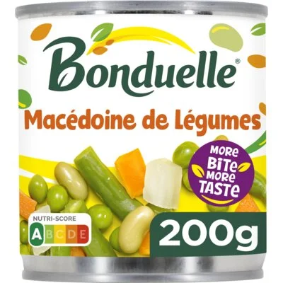 Bonduelle groenteconserven Macedoine de Legumes 200g