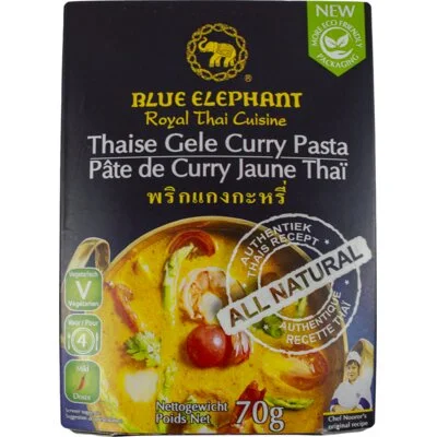 Blue Elephant Thaise gele curry pasta