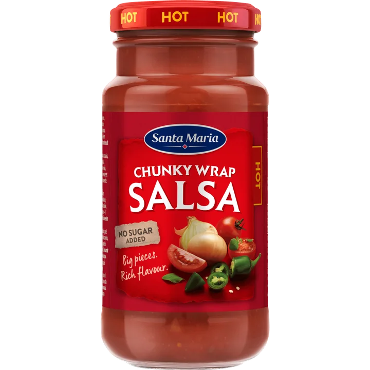 Santa Maria Chunky Wrap Salsa Hot 230 g