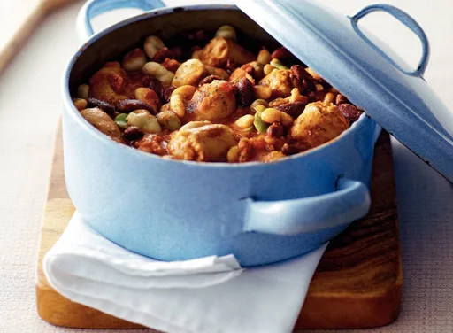 Bonenstoofpot met Catalaanse worstjes