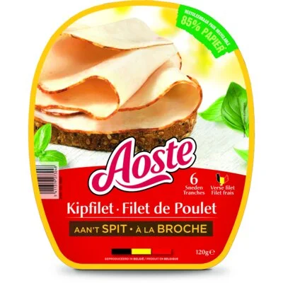 Aoste Kipfilet aan t spit bel