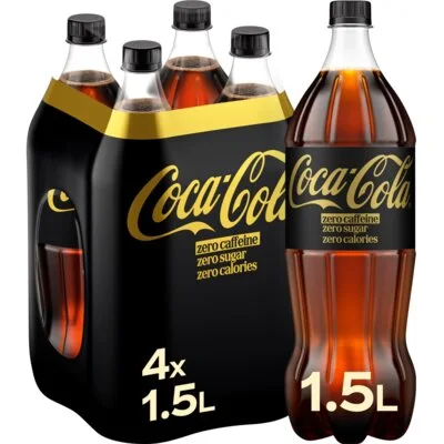 Coca-Cola Zero sugar zero caffeine 4-pack
