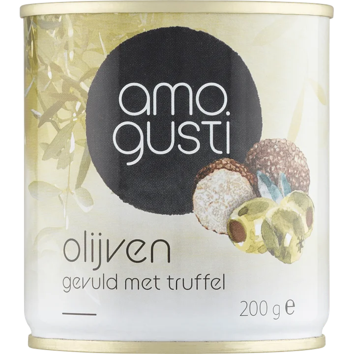 Amogusti Olijven gevuld met truffel 200 g