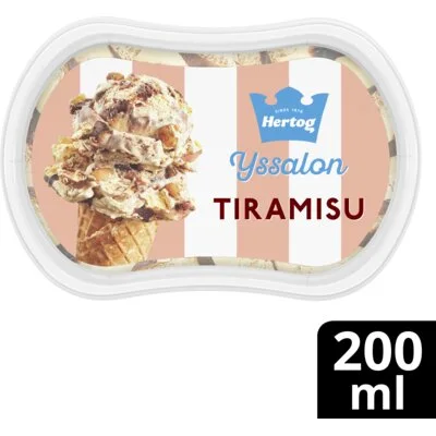 Hertog IJssalon Mini IJs Tiramisu 200 ml