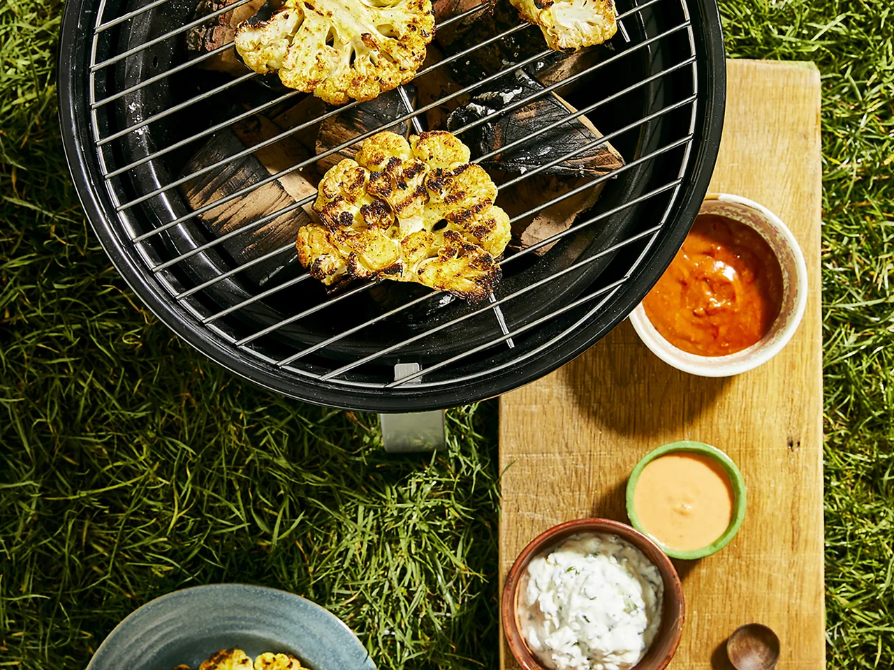Bloemkoolsteaks met homemade barbecuesaus