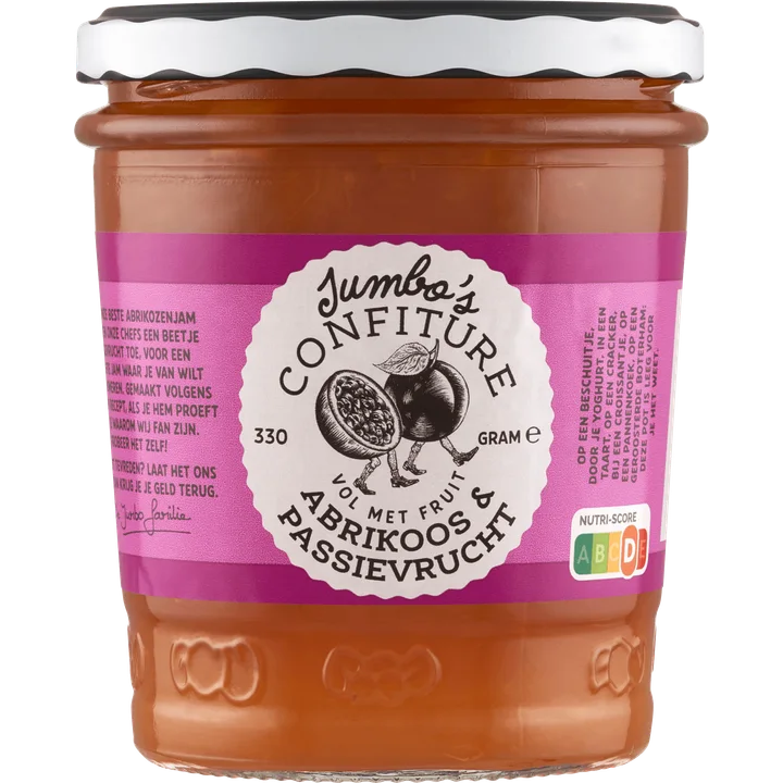 Jumbo's Confiture Abrikoos Passievrucht 330g