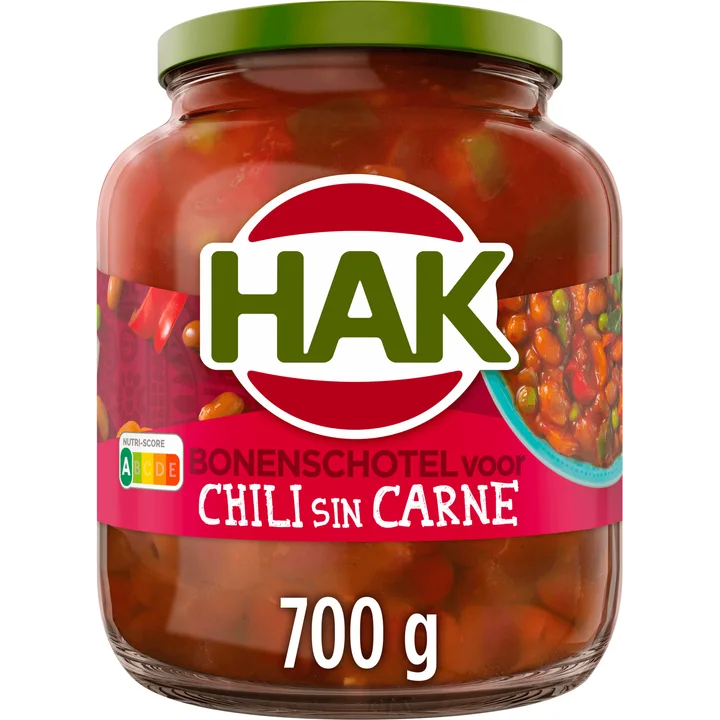 Hak Bonenschotel voor Chili sin Carne 700 g