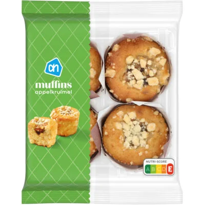 AH Appel crumble muffins