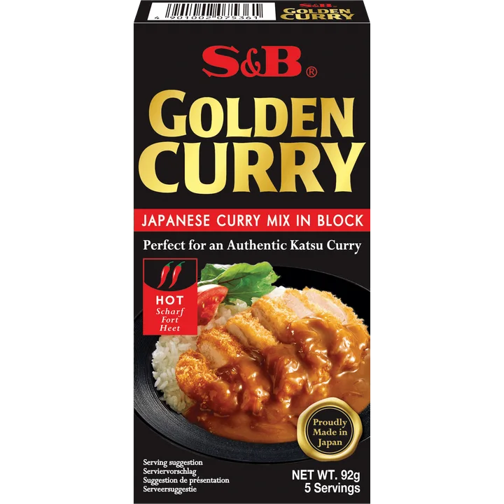 S&B Golden Curry Japanese Curry Mix Hot 92 g
