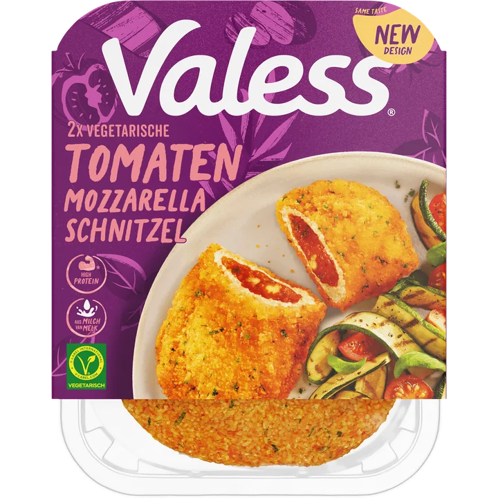 Valess Vegetarische Tomaten Mozzarella Schnitzel 2 Stuks 180 g