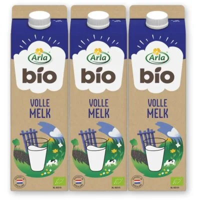 Arla Biologisch volle melk 1L 3-pack