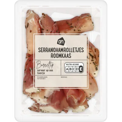 AH Serranohamrolletjes roomkaas