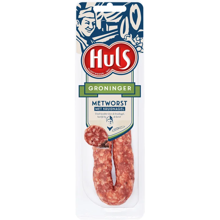 Huls Groninger Metworst met Kruidnagel 110 g