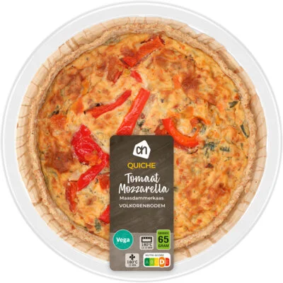 AH Quiche tomaat mozzarella volkoren bodem
