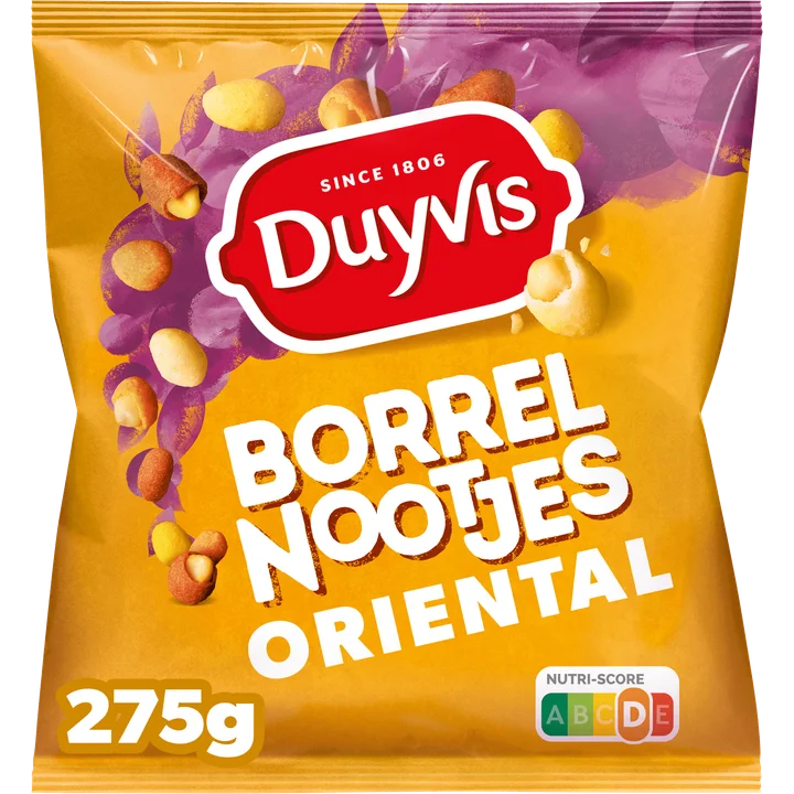 Duyvis Borrelnootjes Oriental Pinda Noten 275 gr