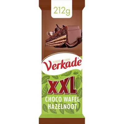 Verkade XXL choco wafel hazelnootcreme