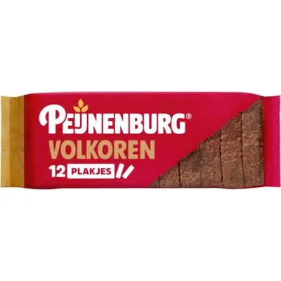 Peijnenburg ontbijtkoek volkoren gesneden 12 plakjes