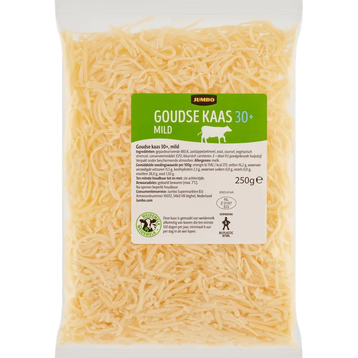 Jumbo Geraspte Goudse Kaas 30+ Mild 250 g