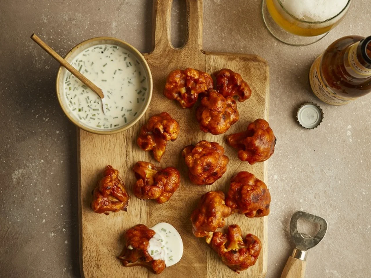 Bloemkool buffalo wings