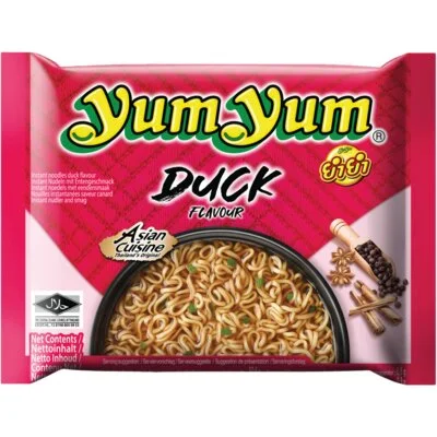Yum Yum Duck flavour instant noodles
