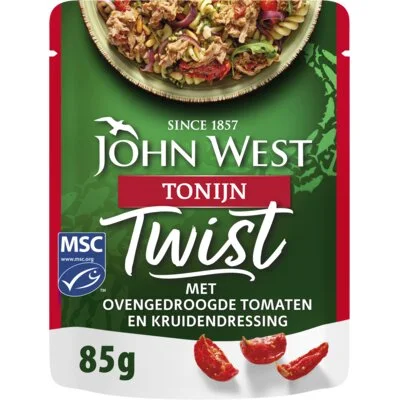 John West Twist tonijn ovengedroogde tomaat