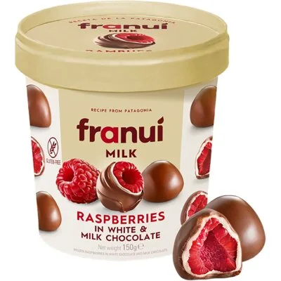 Franui Frambozen witte & melk chocolade