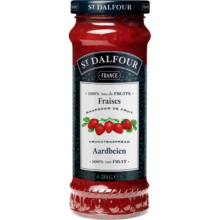 St Dalfour Aardbeien vruchtenspread