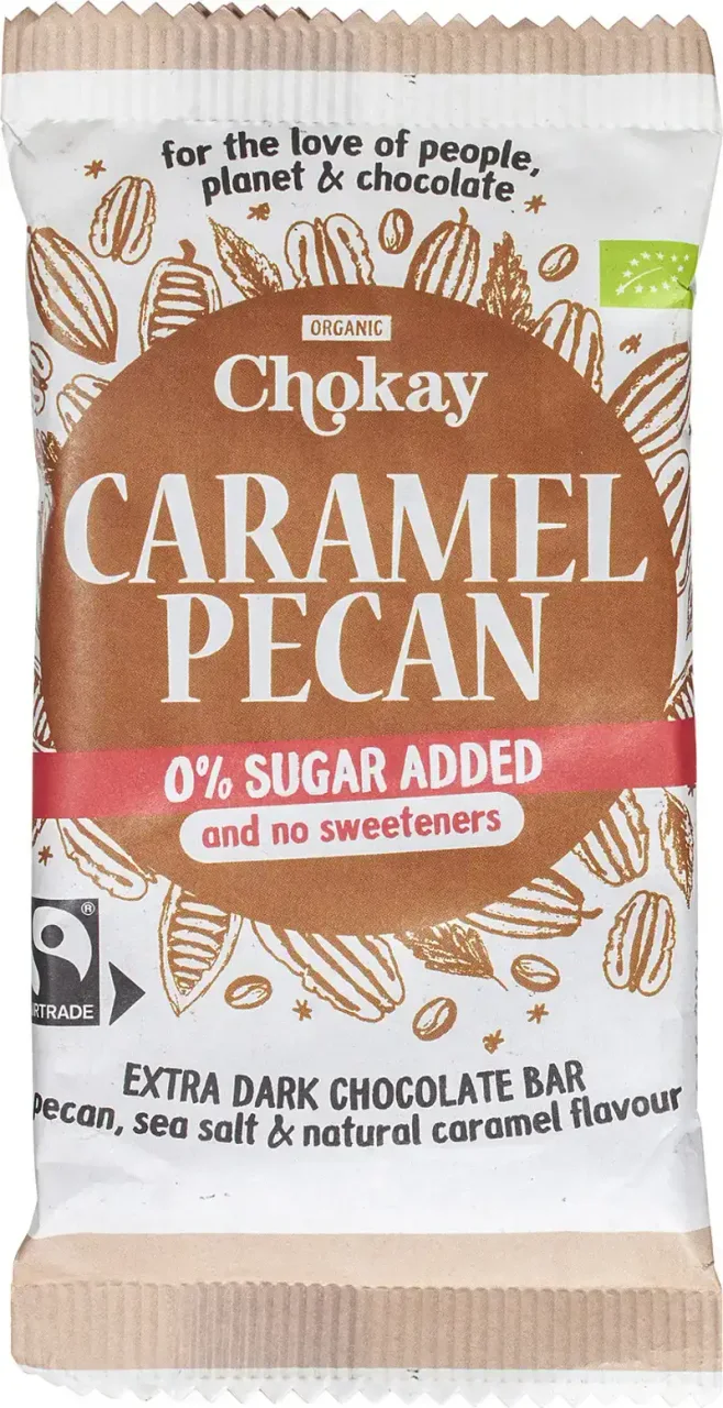 Pure chocoladereep caramel pecan