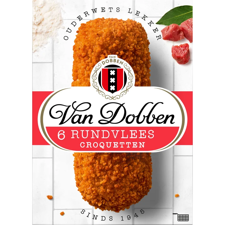 Van Dobben Rundvlees Croquetten 6 x 80 g