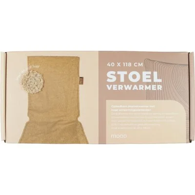 Mood by Dresz Stoelverwarmer teddy beige