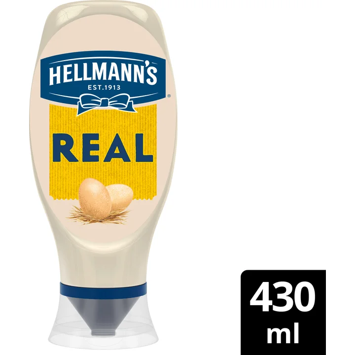 Hellmann's Mayonaise Knijpfles Real 430 ml