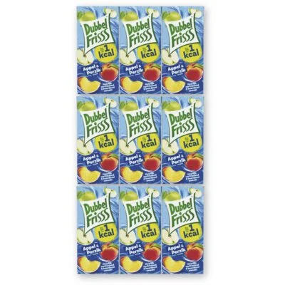 DubbelFrisss Appel & perzik 18-pack
