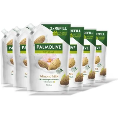 Palmolive Almond en melk navulling 6-pack