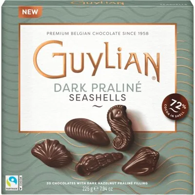 Guylian Chocolate seashells dark praliné bel