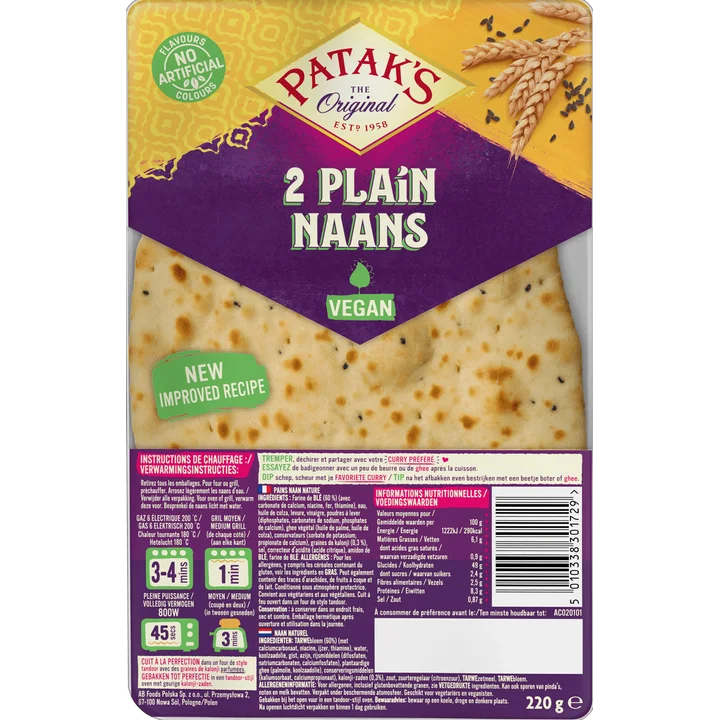 Pataks Naan plain