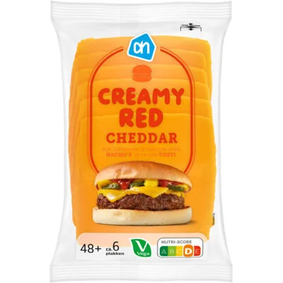 AH Creamy red cheddar 48+ plakken