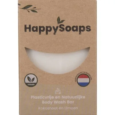 HappySoaps Happy body bar kokosnoot & limoen