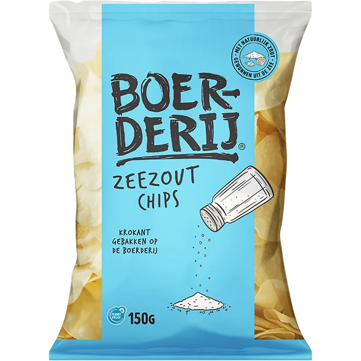 Boerderij Chips Zeezout 150 g