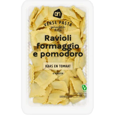AH Verse ravioli formaggio e pomodoro