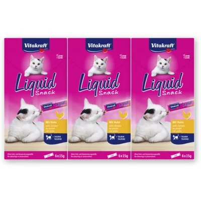 Vitakraft Cat liquidsnack kip 3-pack