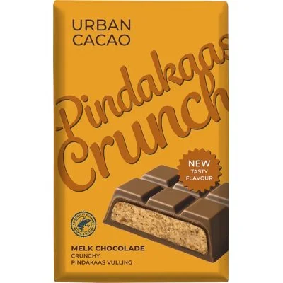 Urban Cacao Pinda crunch melk chocolade