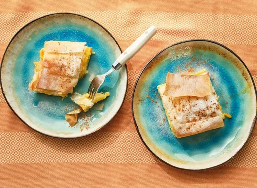 Bougatsa (filodeeg-custardtaart)
