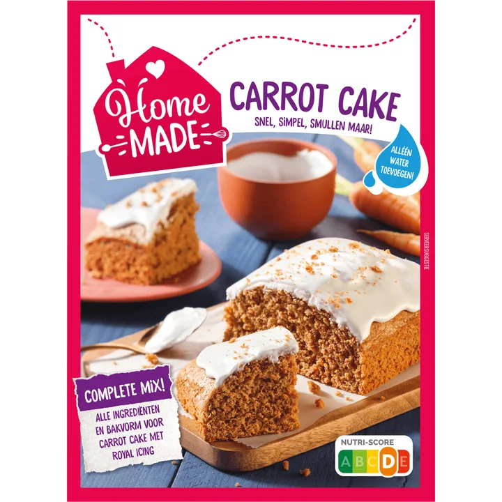 HomeMade Complete Mix voor Carrot Cake 330 g