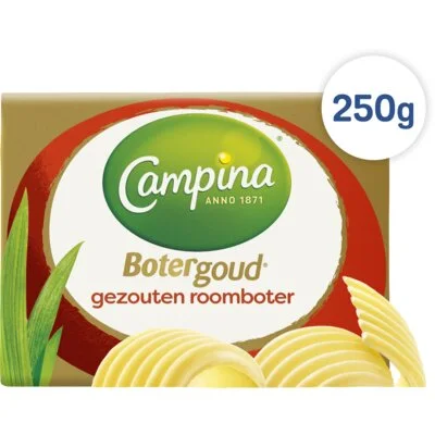Campina Botergoud Gezouten Roomboter 250 g