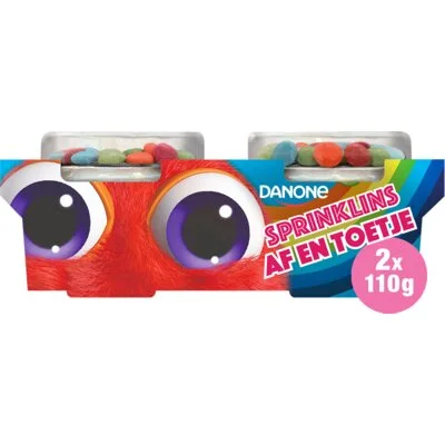 Danone Af en toetje yoghurt sprinklins