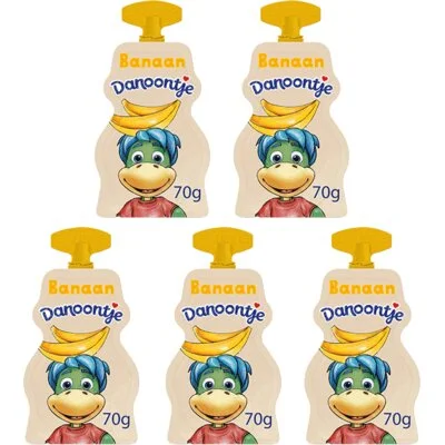 Danoontje Knijpyoghurt banaan 5-pack